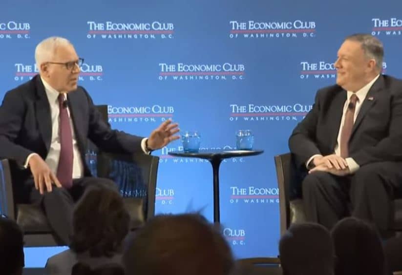 Pompeo Offers Sweeping View of US Foreign Policy at Economic Club Forum