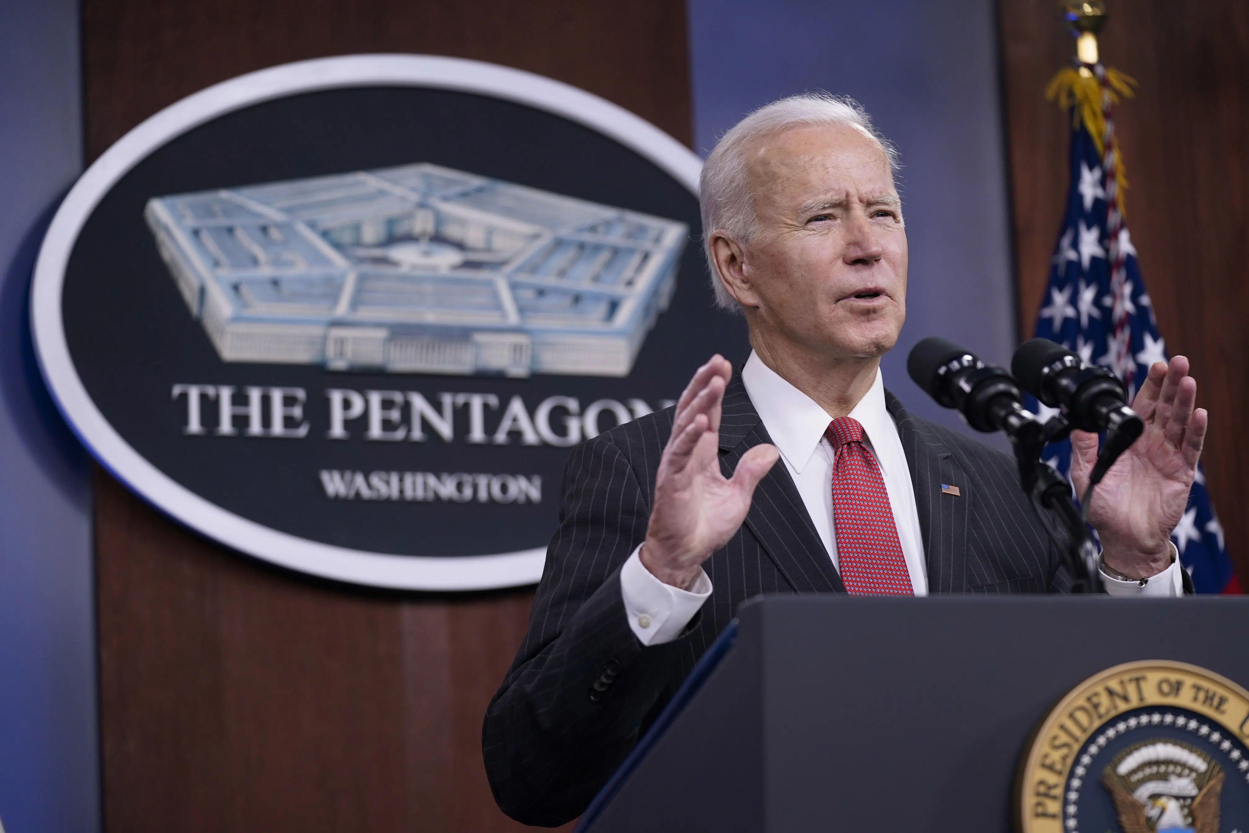 Biden Calls for Review of National Security Strategy on China During Pentagon Visit
