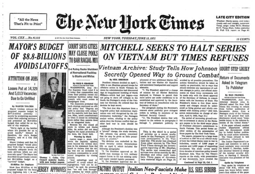 Recalling the Pentagon Papers Case, 50 Years On (Part Three)
