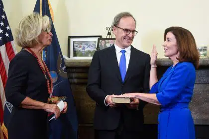 Hochul, NY’s 1st Female Governor, Inherits Vast Challenges
