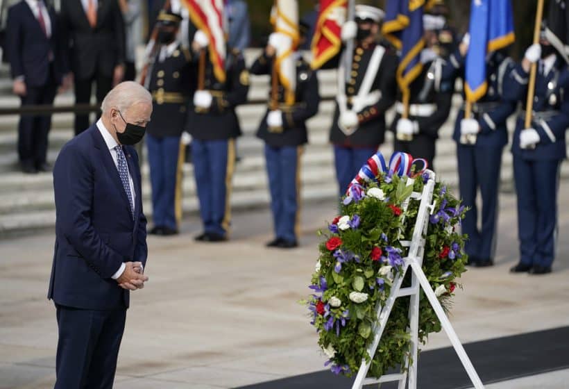 Biden Salutes Troops as ‘Spine of America’ on Veterans Day