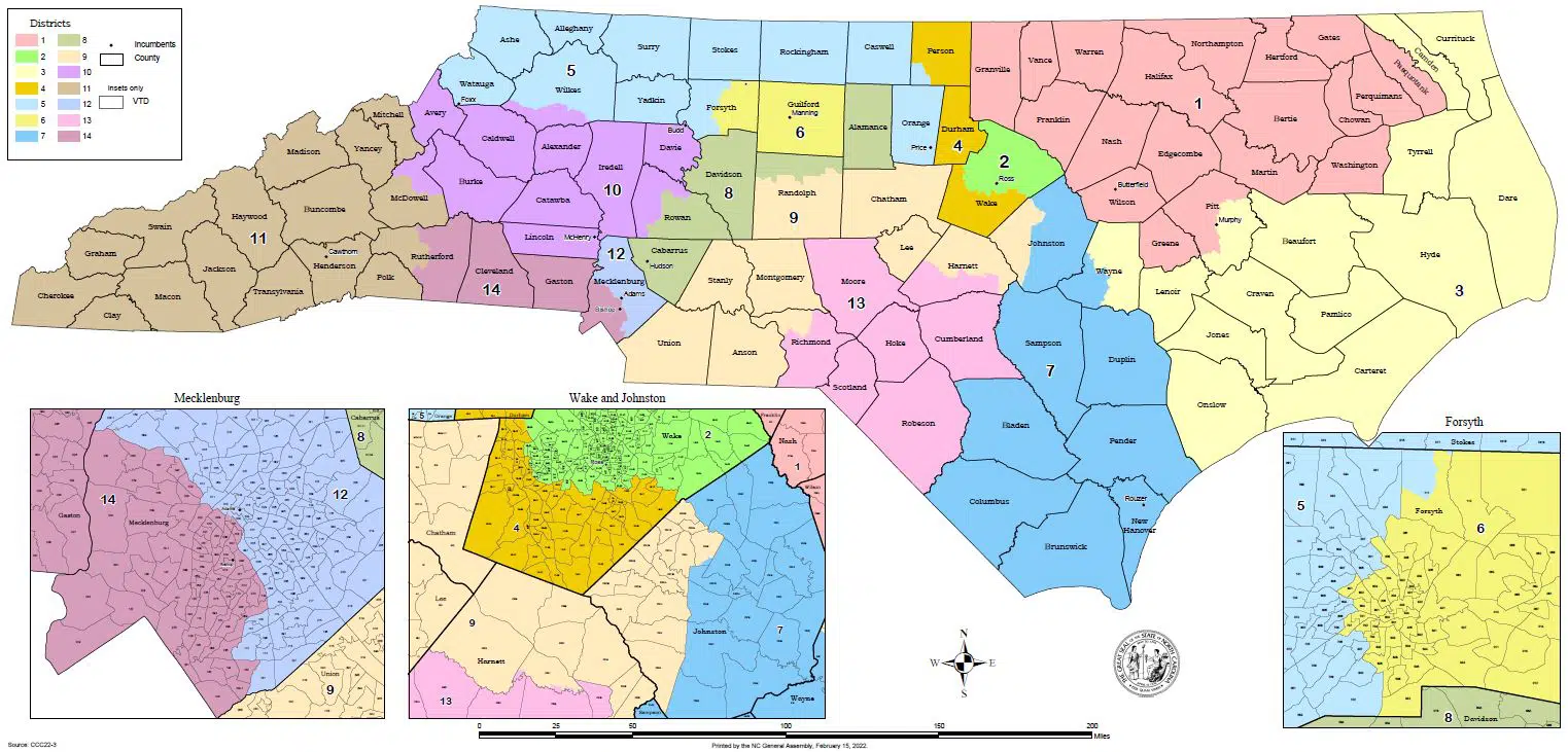 <strong></img>North Carolina Senate Weighs In With Its Version of New CD Map</strong>