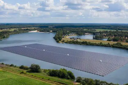 German Firm Builds Floating Solar Plant on Quarry Lake